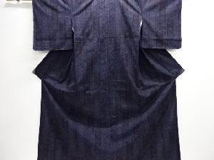 花唐草に古典柄織出し本場結城紬100亀甲着物（石下）